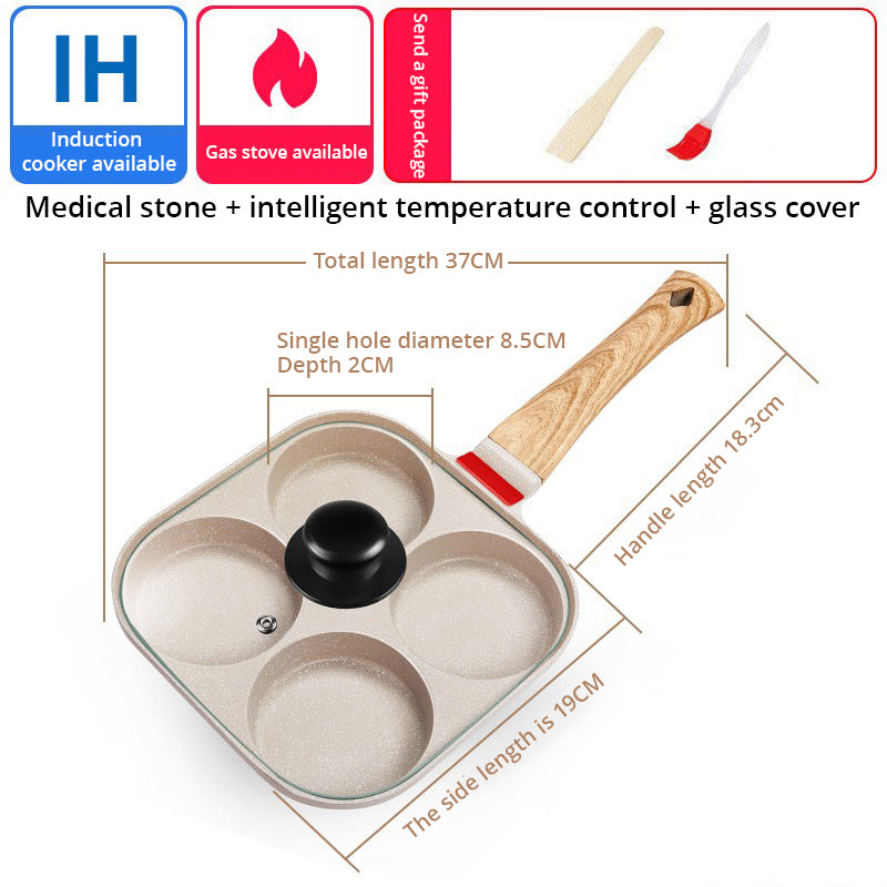 Non-Stick Four Hole Breakfast Pan