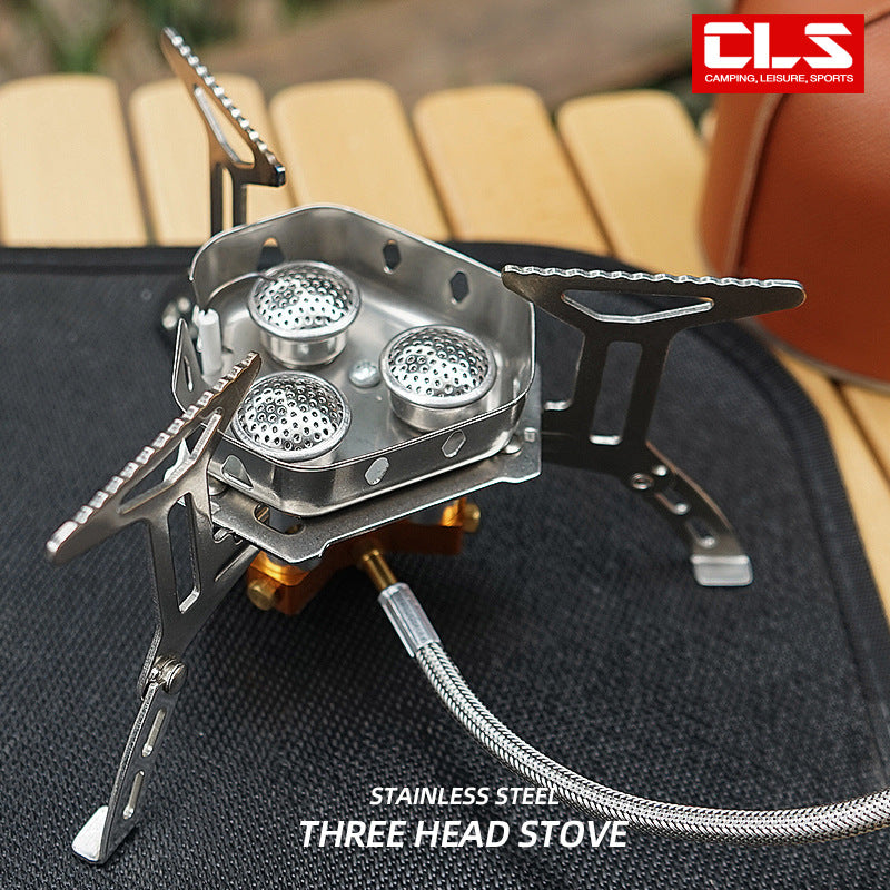 Outdoor Portable Three-Head Gas Stove