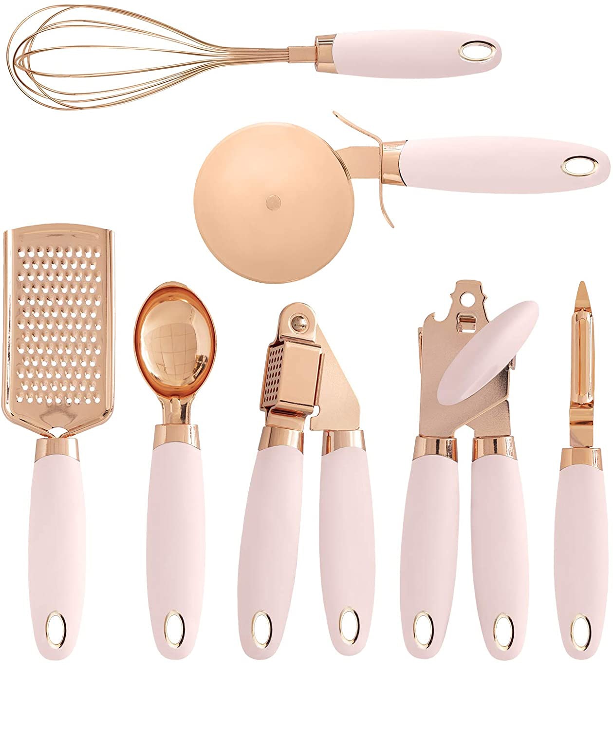7 Pcs Copper Kitchen Utensil Set