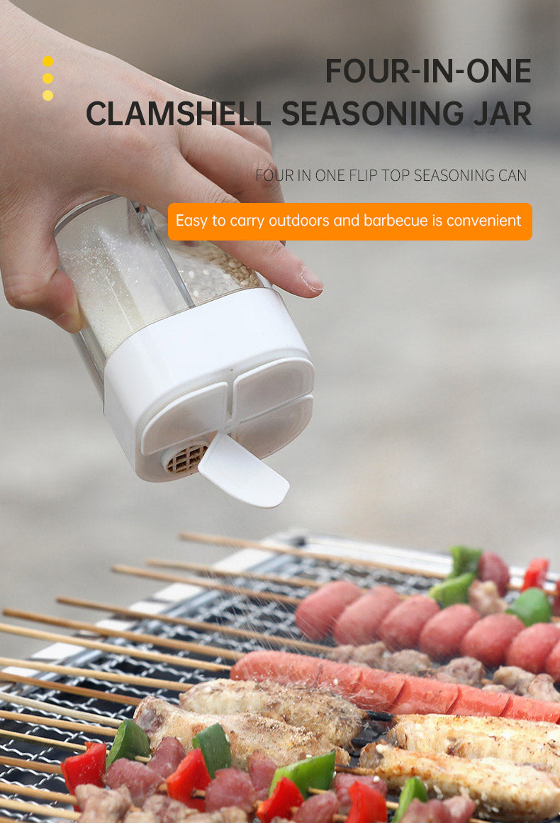 4 In 1 Camping Spice Dispenser With Lids