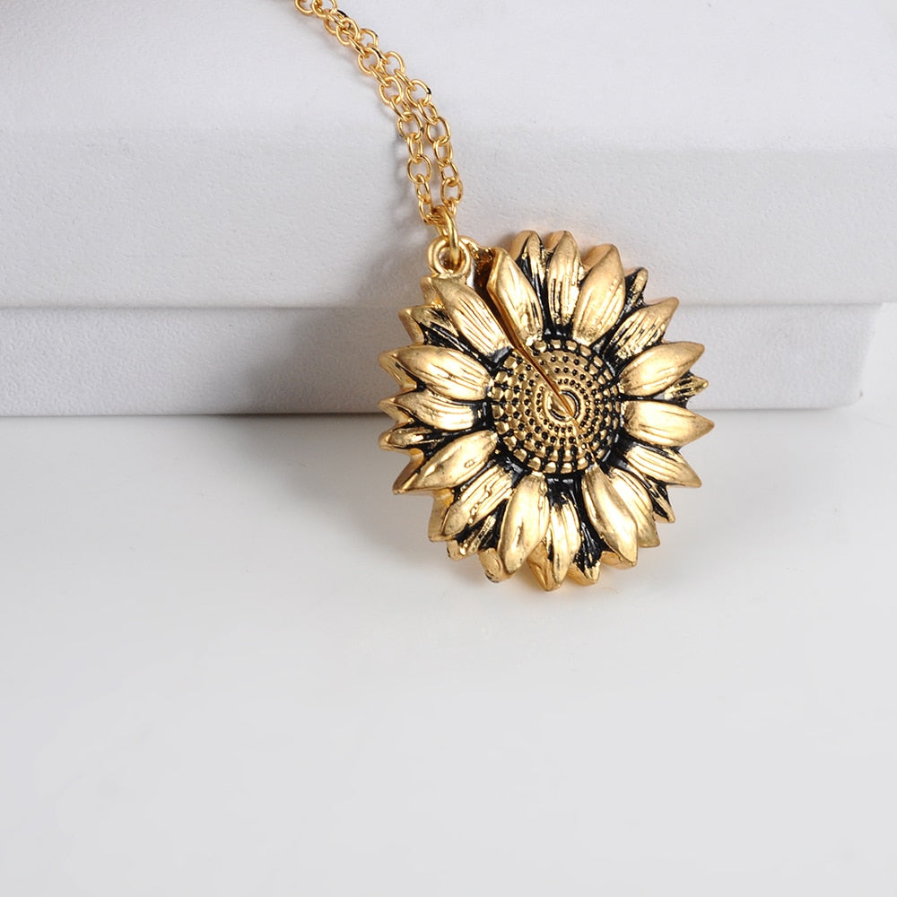 Vintage Sunflower Locket