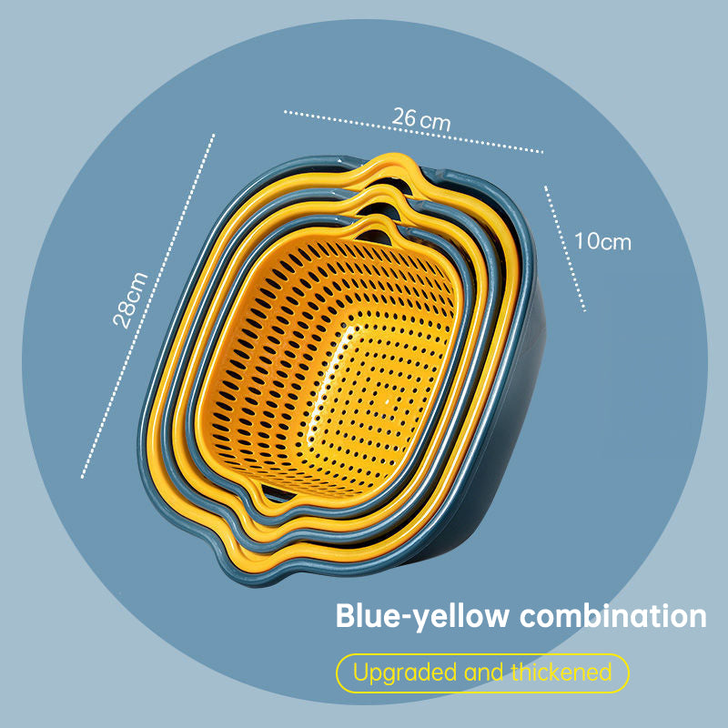 Six-Piece Multifunctional Vegetable Drainage Basket