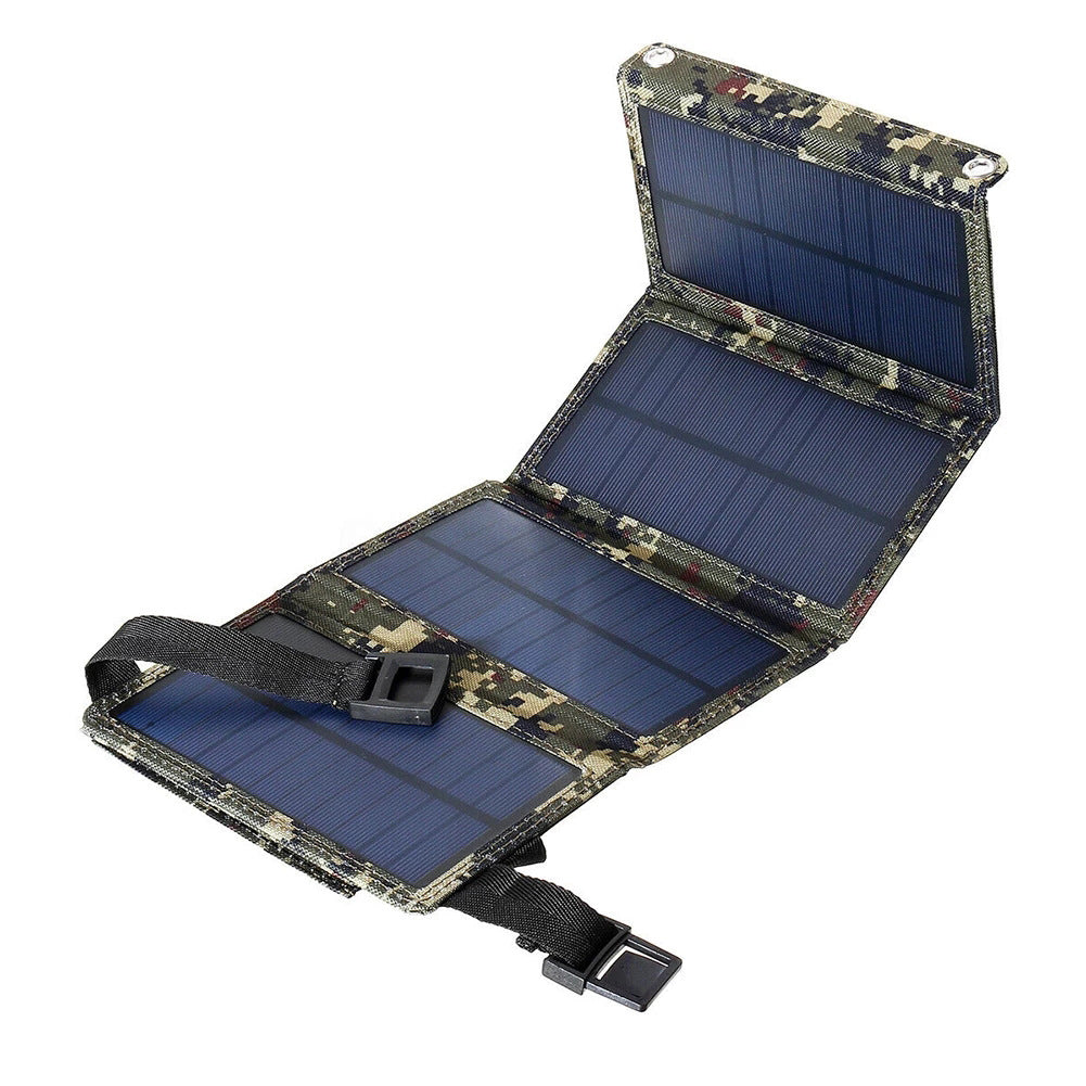 Foldable, Portable Solar Charger with USB Port