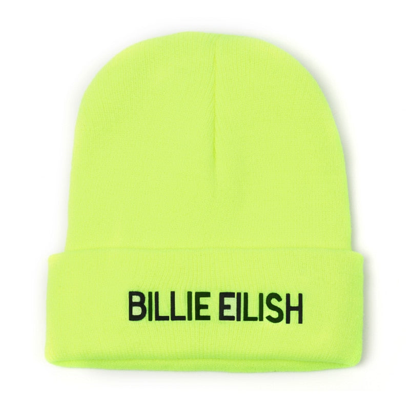 Billie Eilish Embroidered Beanie Knitted
