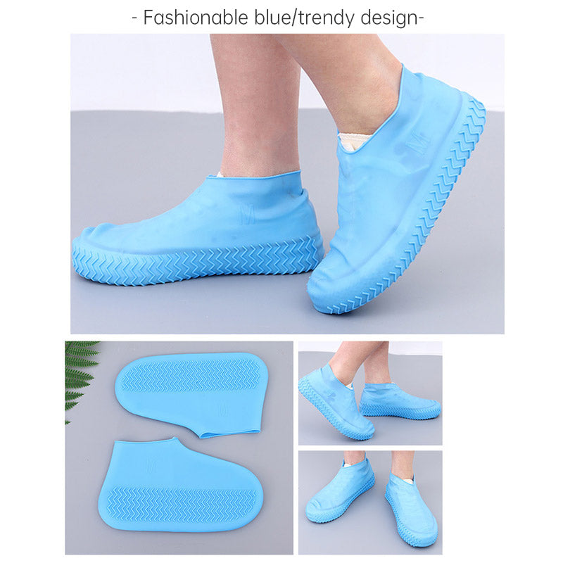 Waterproof, Anti Slip Silicone Unisex Rain Shoe Covers