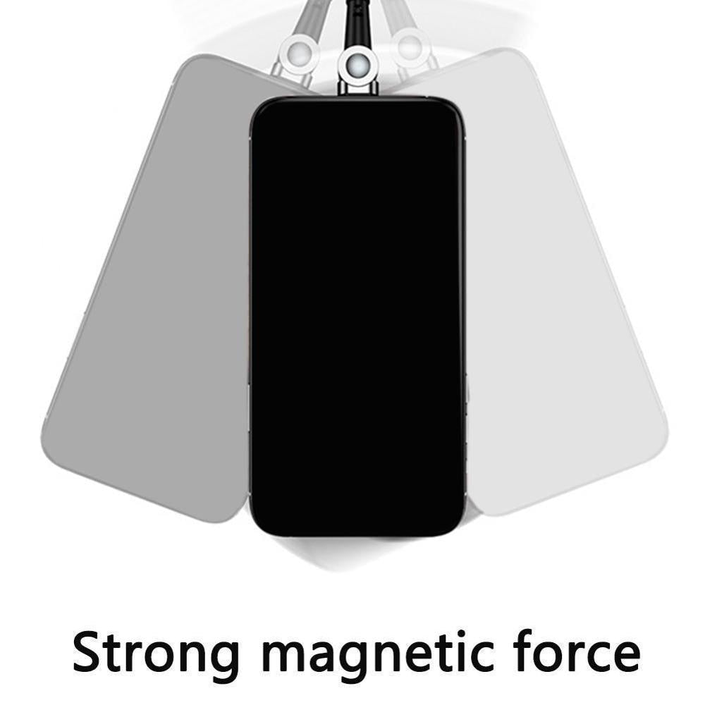 Rotating Magnetic Fast Charging 2.4 A USB Cable Type A + C + Micro For Xiaomi mi Huawei
