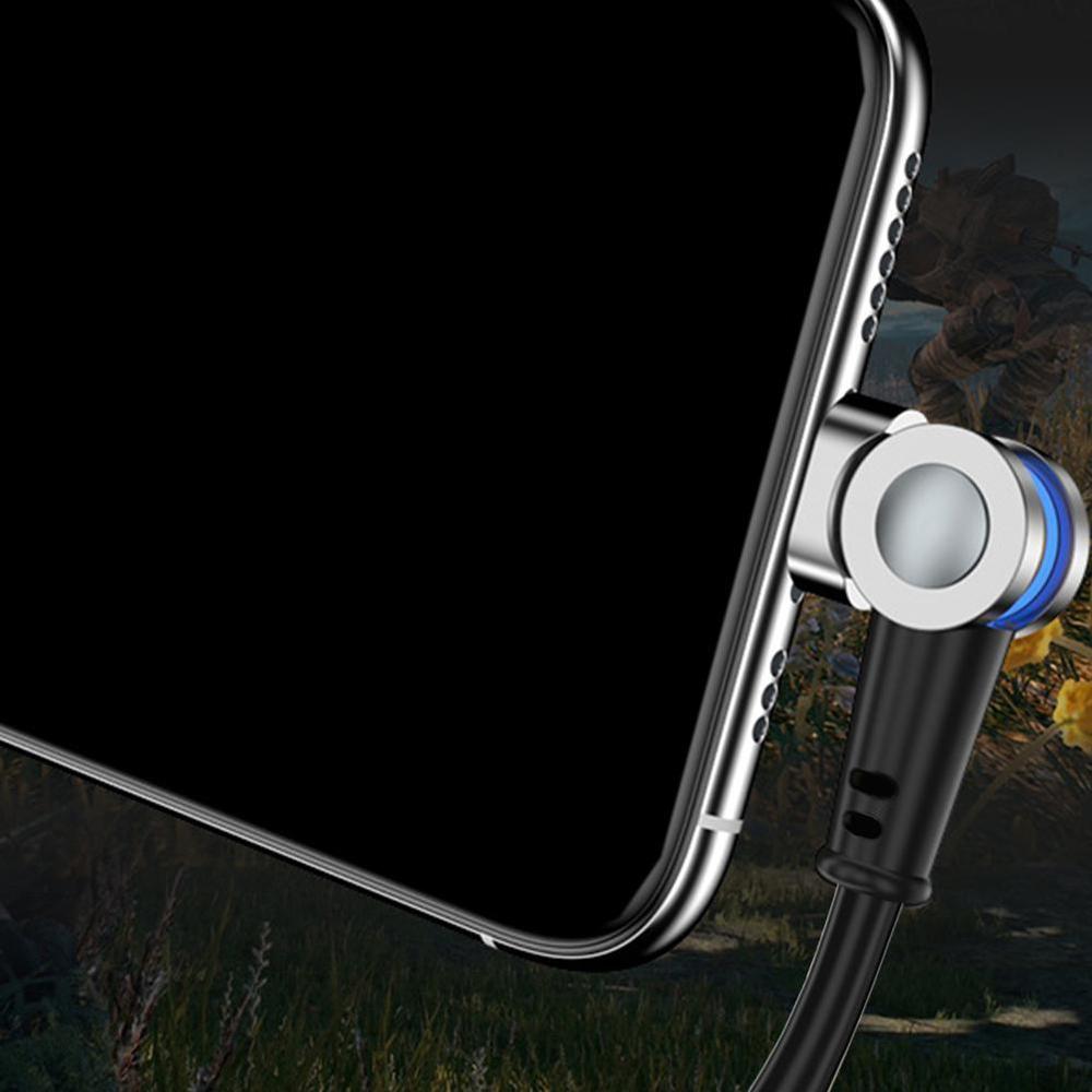 Rotating Magnetic Fast Charging 2.4 A USB Cable Type A + C + Micro For Xiaomi mi Huawei