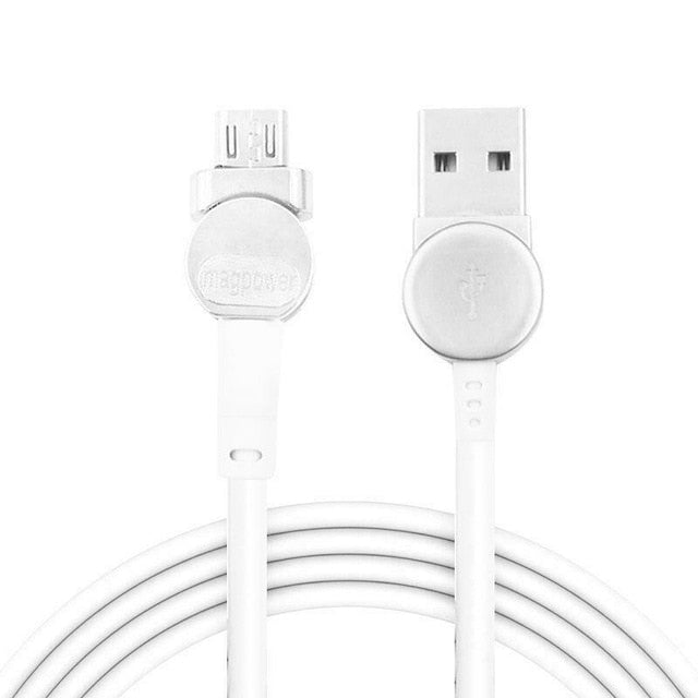 Type C Cable - Rotating, Magnetic Nylon Braided + LED Indicator