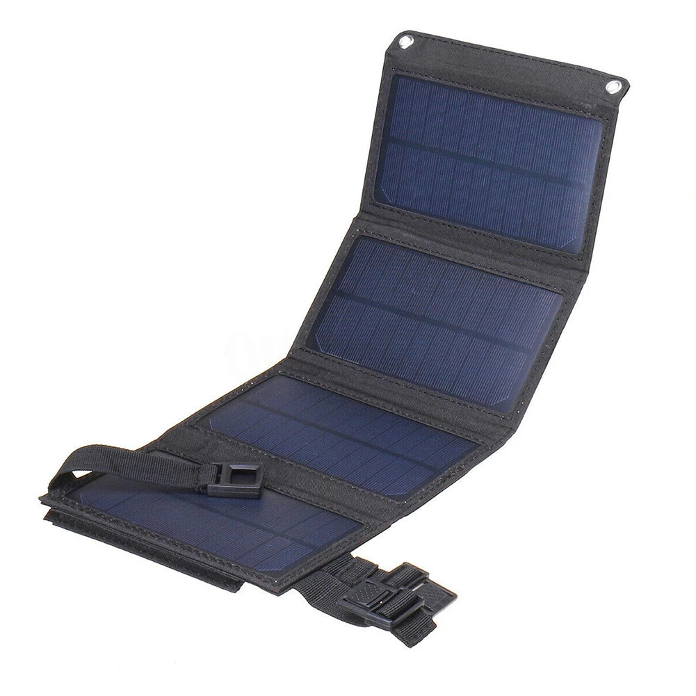 Foldable, Portable Solar Charger with USB Port
