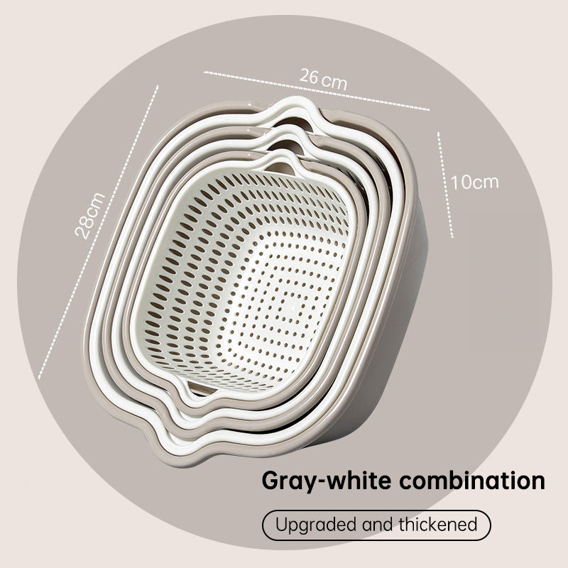 Six-Piece Multifunctional Vegetable Drainage Basket