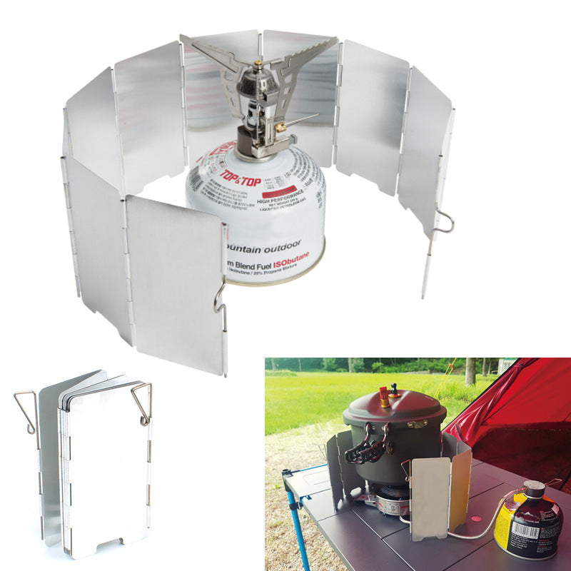 Aluminum Outdoor Stove Windshield