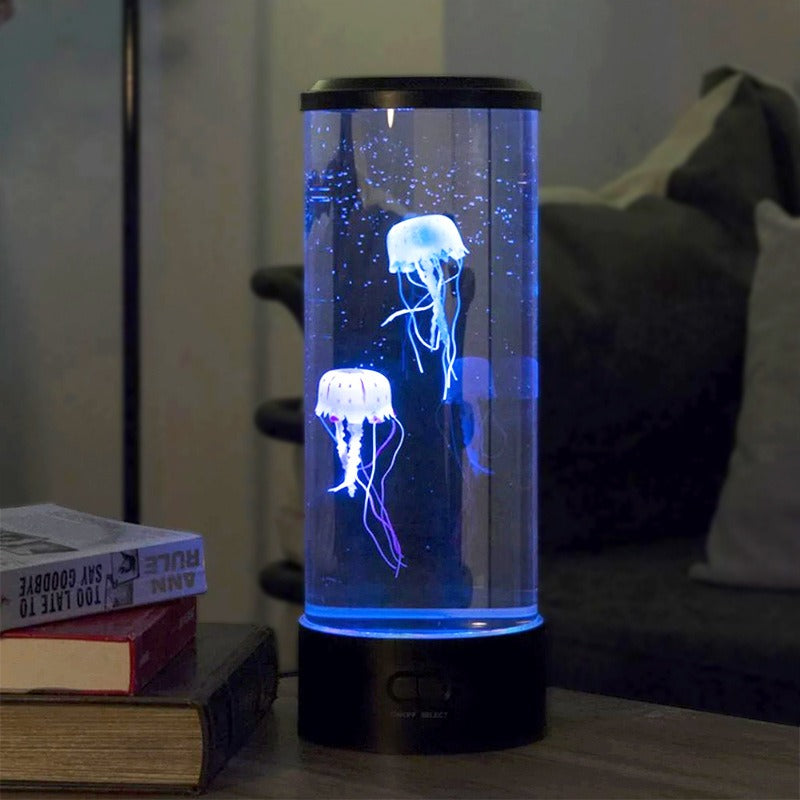 Jellyfish Water Tank LED Lamp