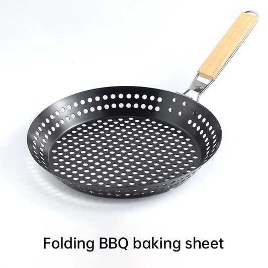 Folding BBQ / Vegetable / Pancake Plate Non stick