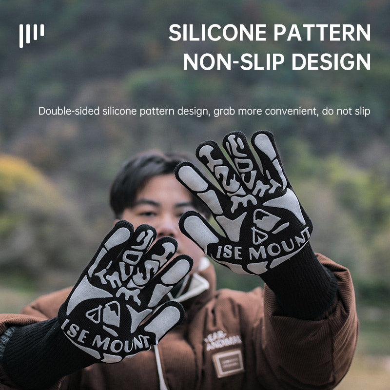 Outdoor 800 degree heat resistant gloves