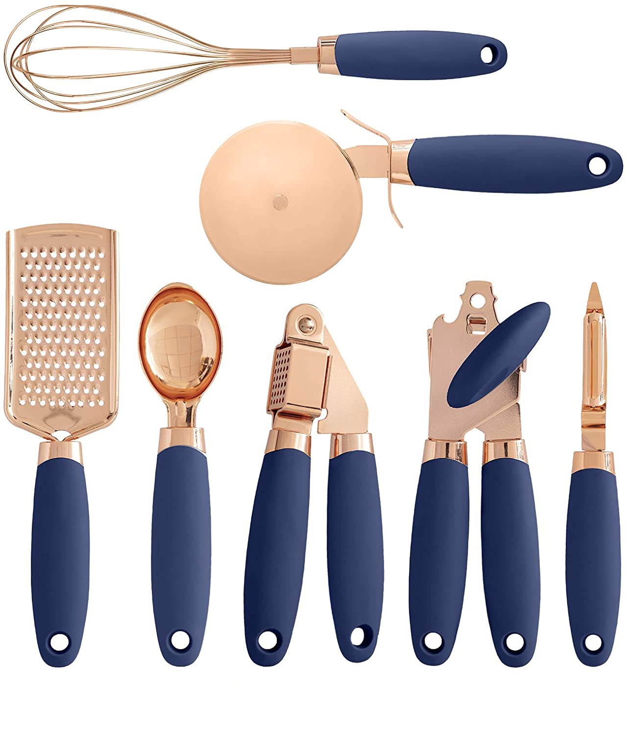 7 Pcs Copper Kitchen Utensil Set