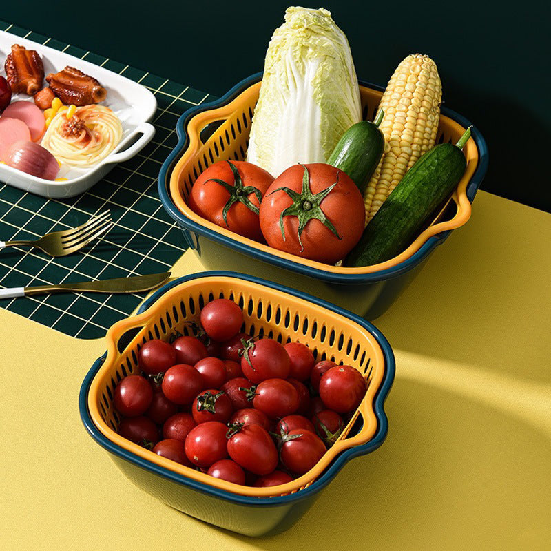 Six-Piece Multifunctional Vegetable Drainage Basket