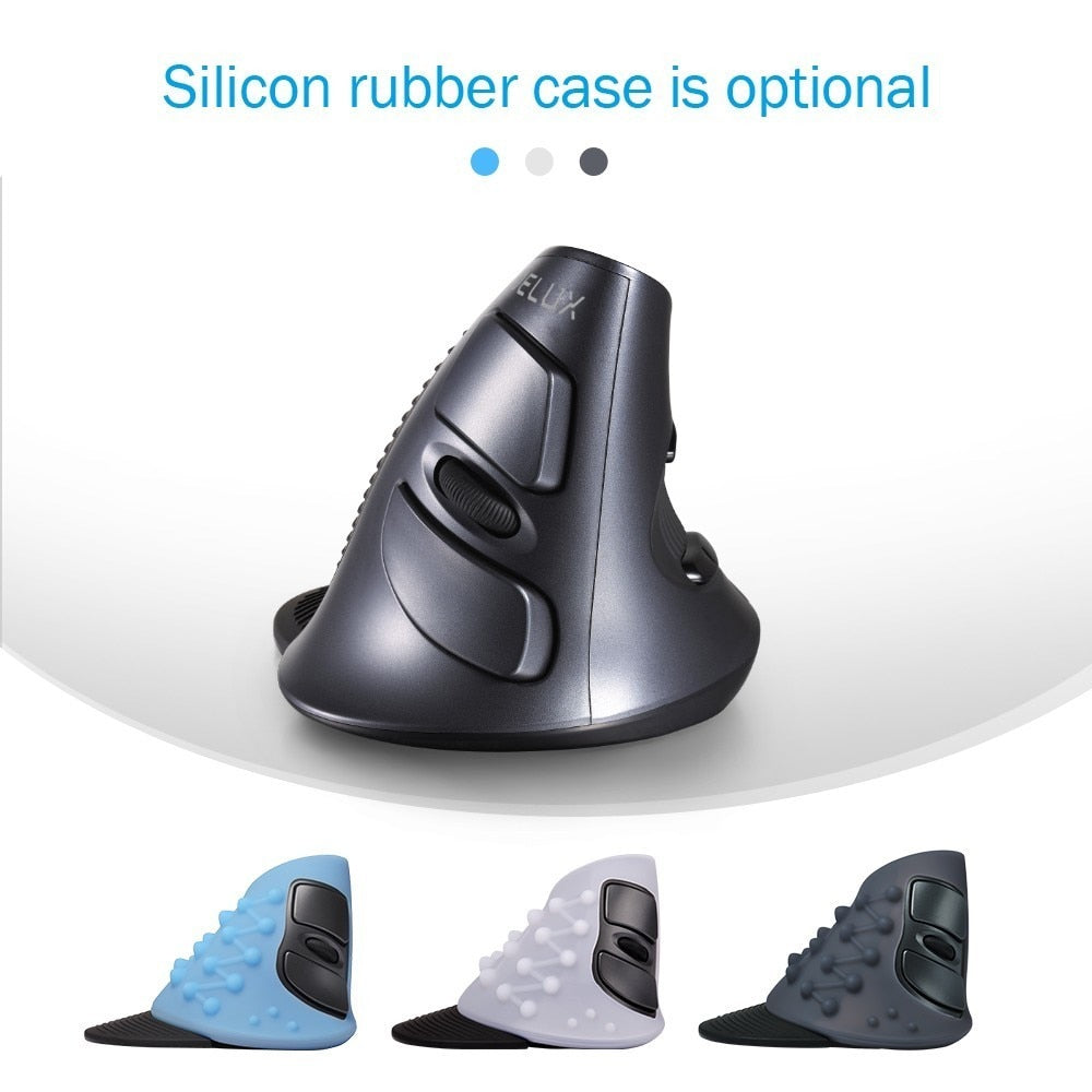 Ergonomic Vertical Optical Wireless Mouse