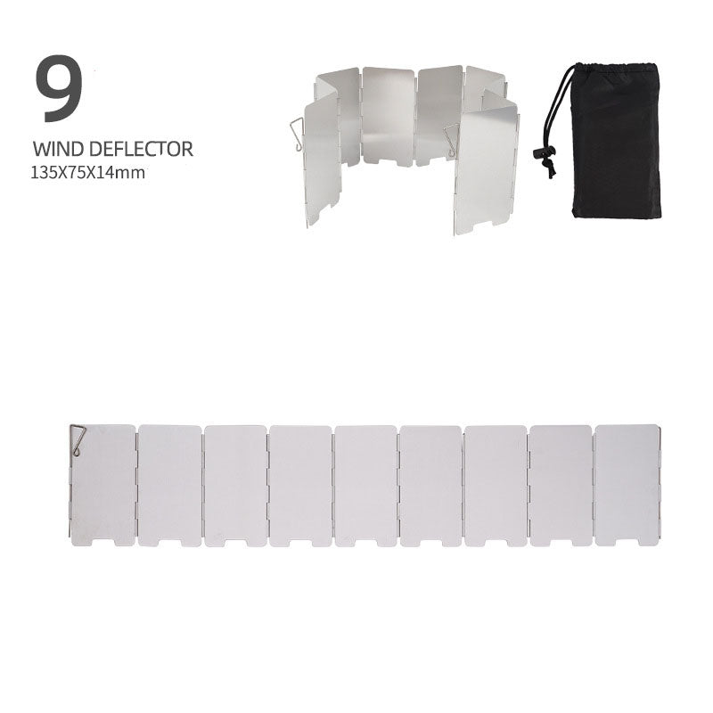 Aluminum Outdoor Stove Windshield