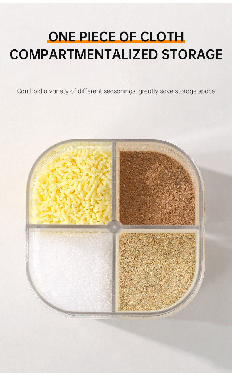 4 In 1 Camping Spice Dispenser With Lids