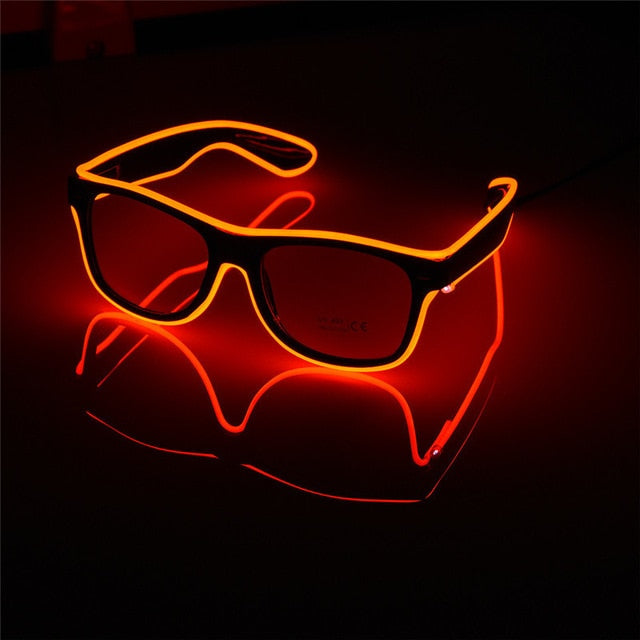 Voice control Wire LED Glowing Sunglasses