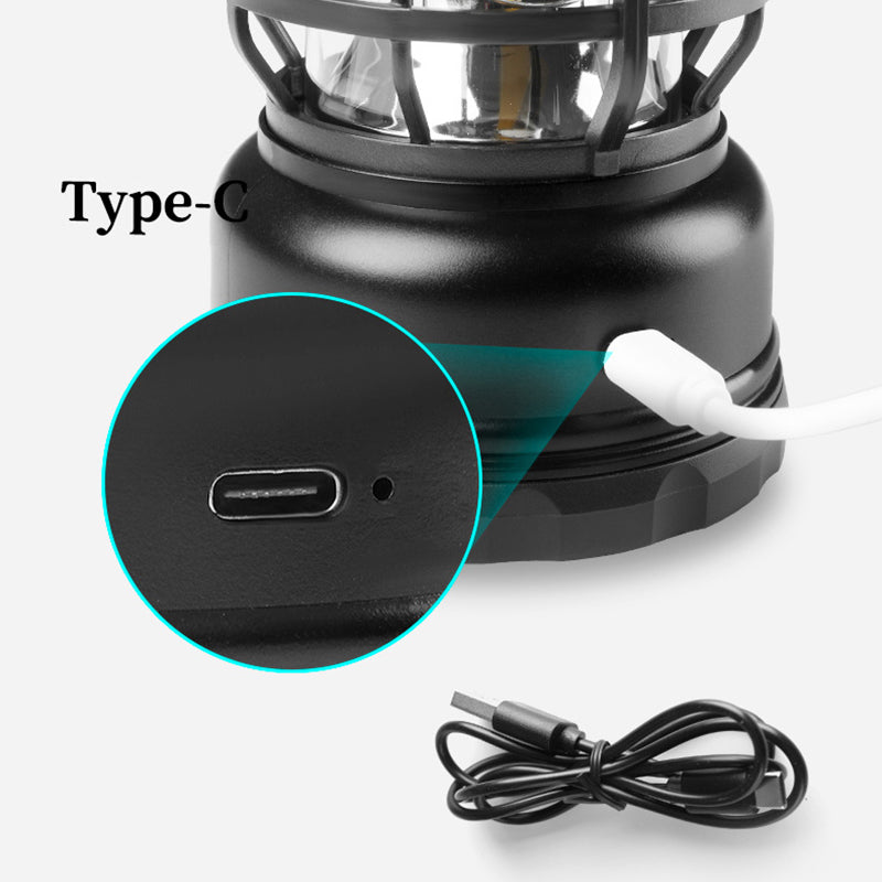 Retro Portable Rechargeable Outdoor Lamp