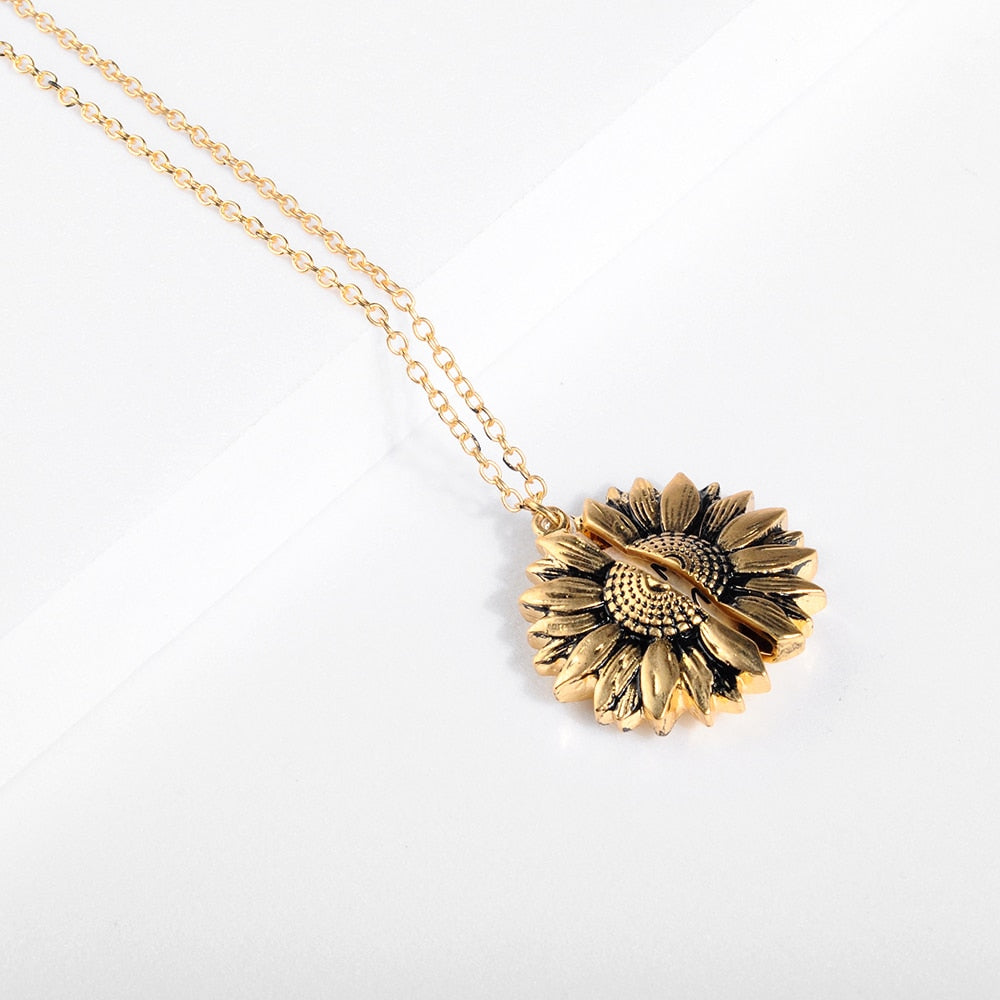 Vintage Sunflower Locket