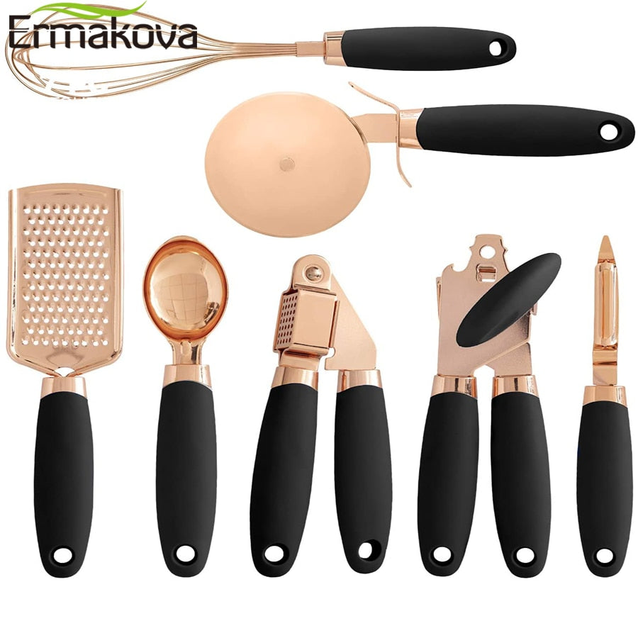 7 Pcs Copper Kitchen Utensil Set