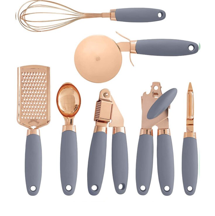 7 Pcs Copper Kitchen Utensil Set