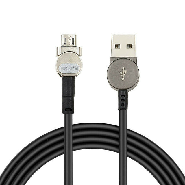Type C Cable - Rotating, Magnetic Nylon Braided + LED Indicator