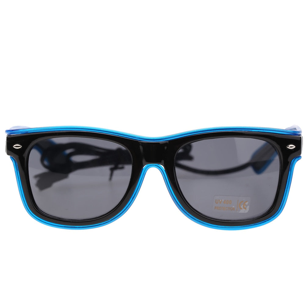 Voice control Wire LED Glowing Sunglasses