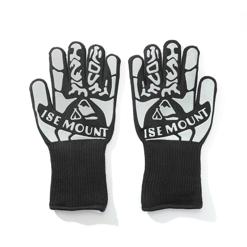 Outdoor 800 degree heat resistant gloves