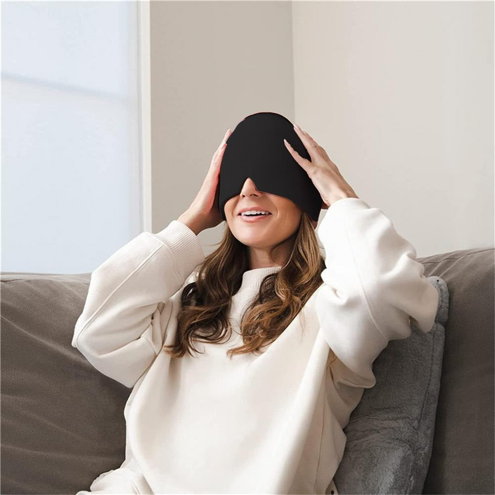 Migraine Relief Cold Therapy Hat Ice Pack / Gel Eye Mask