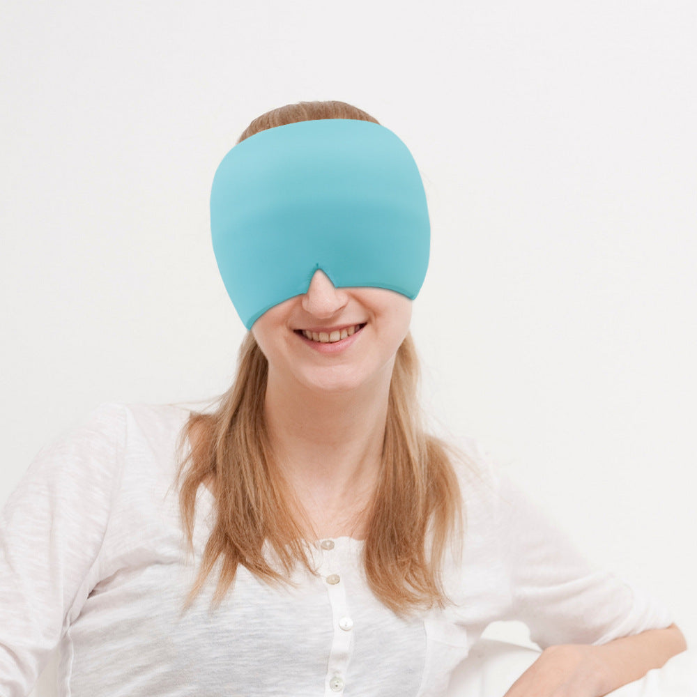 Migraine Relief Cold Therapy Hat Ice Pack / Gel Eye Mask