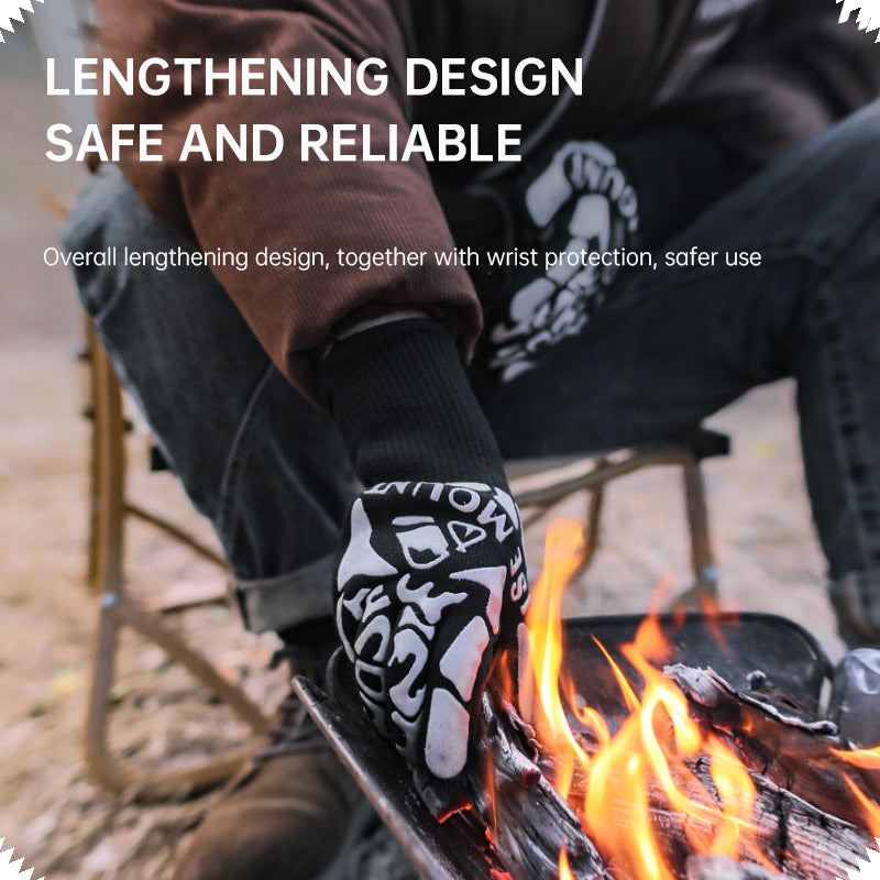 Outdoor 800 degree heat resistant gloves
