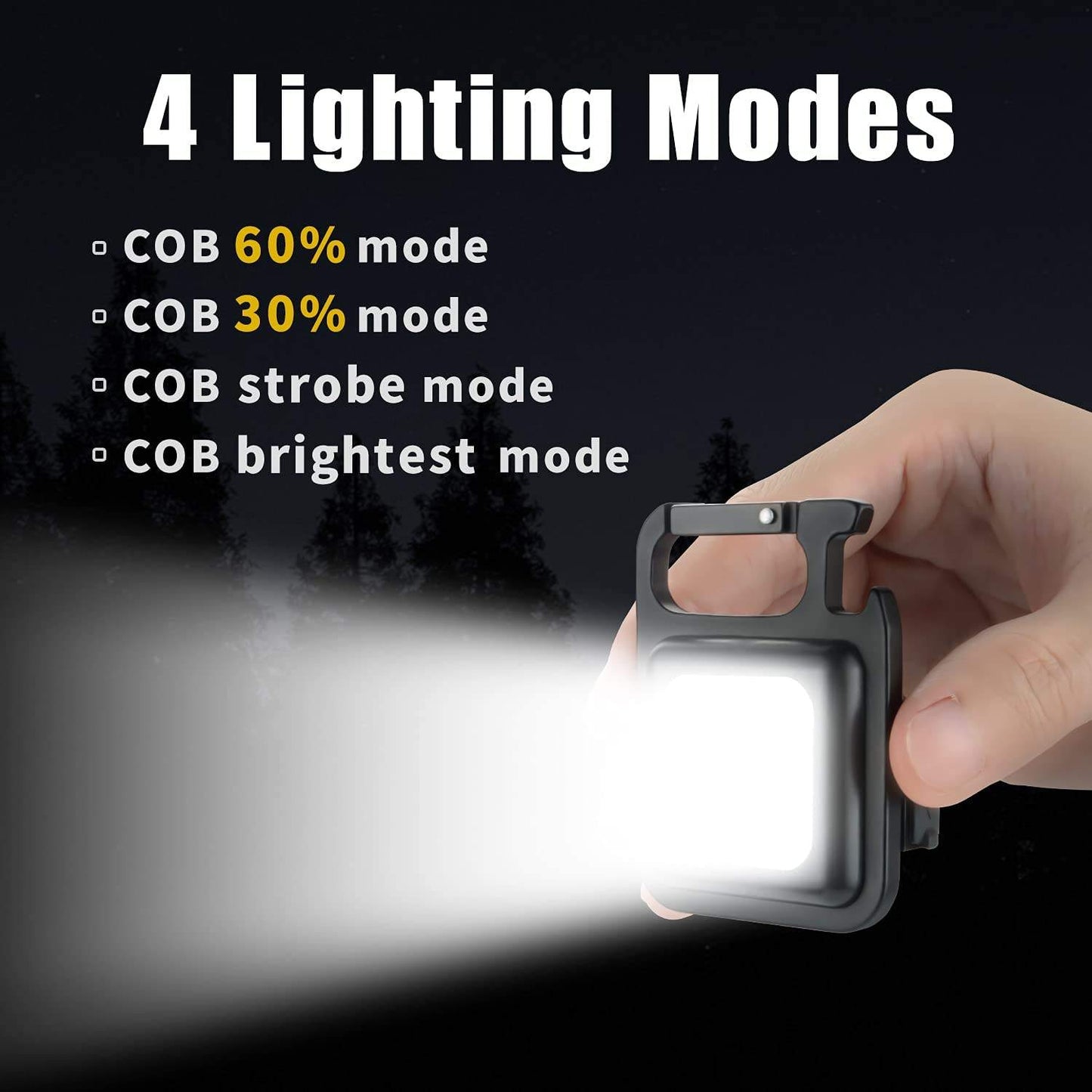 TYPE-C Rechargeable Portable Keychain Light