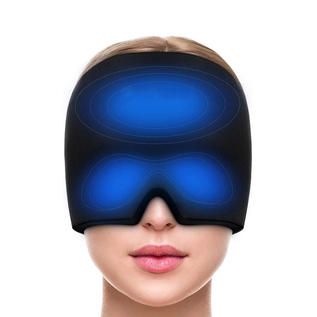 Migraine Relief Cold Therapy Hat Ice Pack / Gel Eye Mask