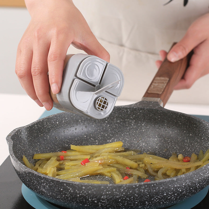 4 In 1 Camping Spice Dispenser With Lids