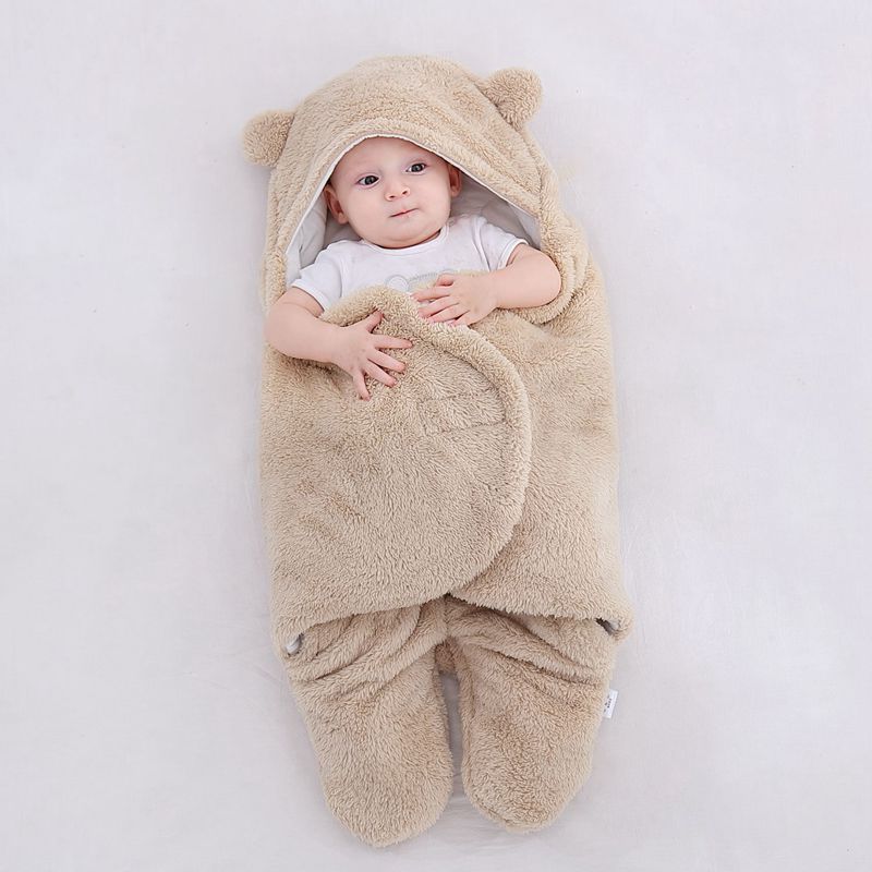 Ultra-Soft Fluffy Fleece Wrap for Babies