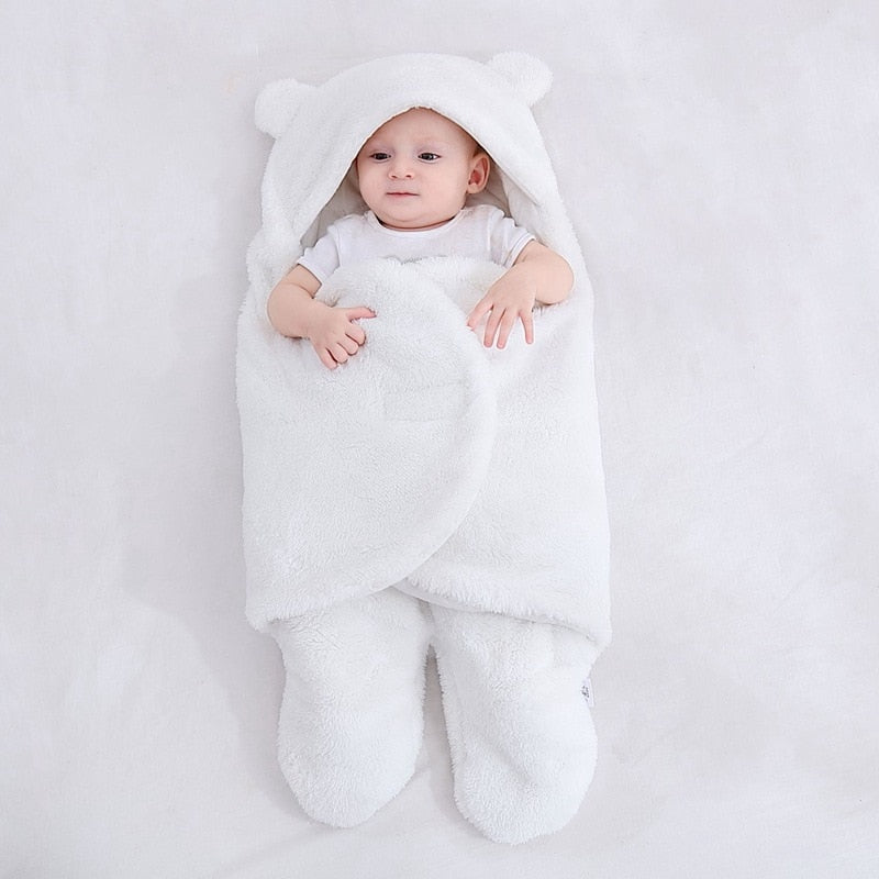 Ultra-Soft Fluffy Fleece Wrap for Babies