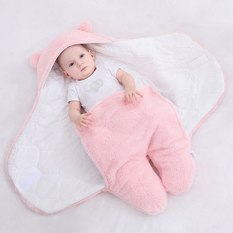 Ultra-Soft Fluffy Fleece Wrap for Babies