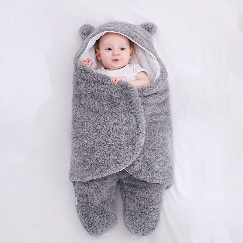 Ultra-Soft Fluffy Fleece Wrap for Babies