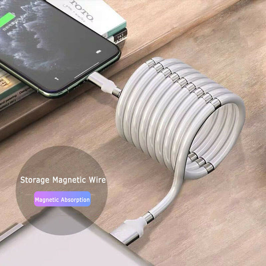 Magnetic Fast Charging Cable Android IOS Type C Micro USB